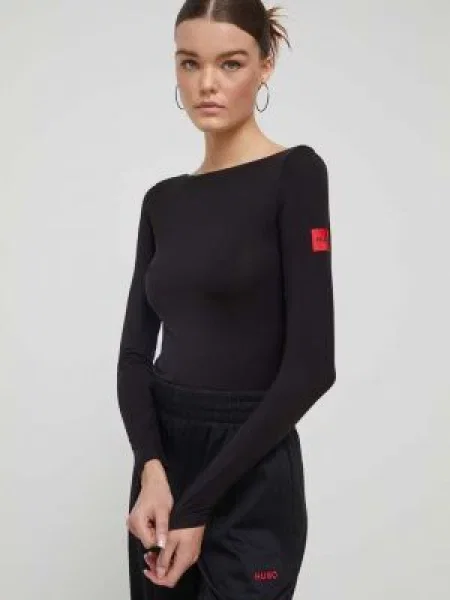 Hugo Bluză Thermal negru