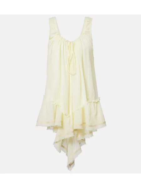 Rochie The Attico cu volane alb
