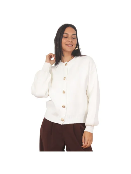 Pulover La Modeuse alb