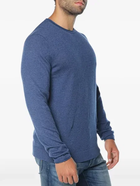 Pulover Ted Baker cu decolteu rotund albastru