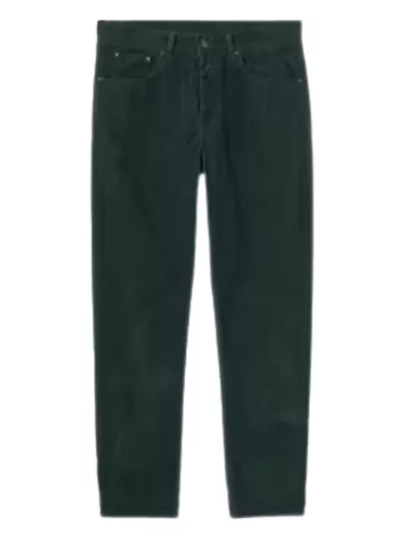 Pantaloni Carhartt Wip de catifea cord cu 5 buzunare verde