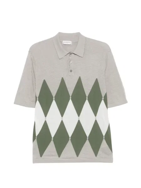 Tricou polo Ballantyne cu model argyle