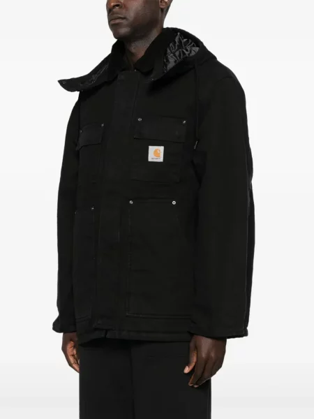 Geacă Carhartt Wip cu glugă negru