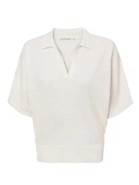 TATUUM Pulover murdar alb