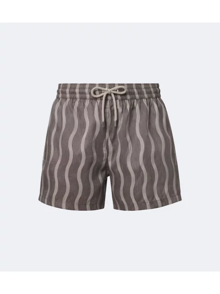 Slip de baie Frescobol Carioca cu imagine maro