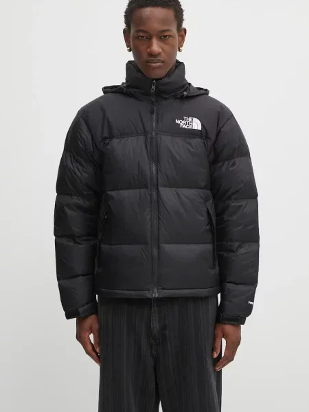 The North Face geacă de puf Retro Nuptse de iarnă negru