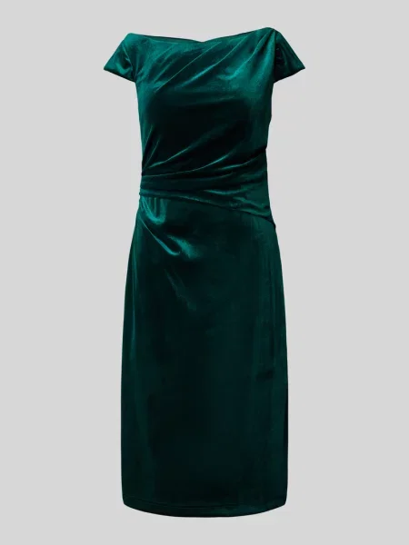 Sukienka koktajlowa o długości do kolan z dekoltem w łódkę Luxuar