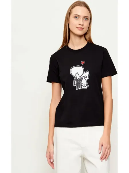 Karl Lagerfeld Tricou ikon valentine negru