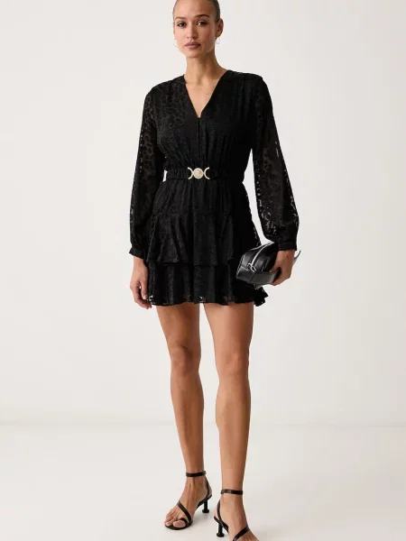 Guess rochie evazată CLARISSE negru