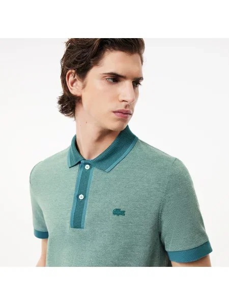 Поло Lacoste зеленое