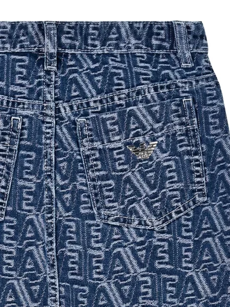 Spódnica dziecięca Emporio Armani niebieska