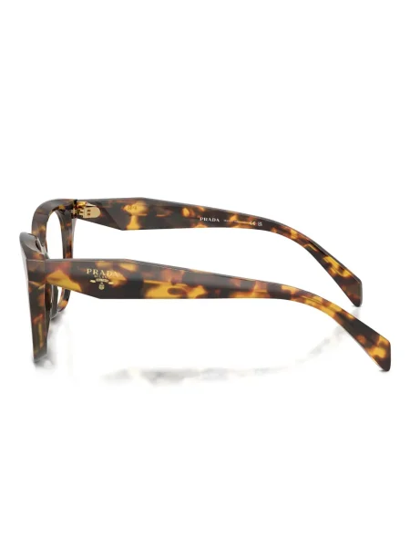 Ochelari de soare rotunzi Prada Eyewear maro
