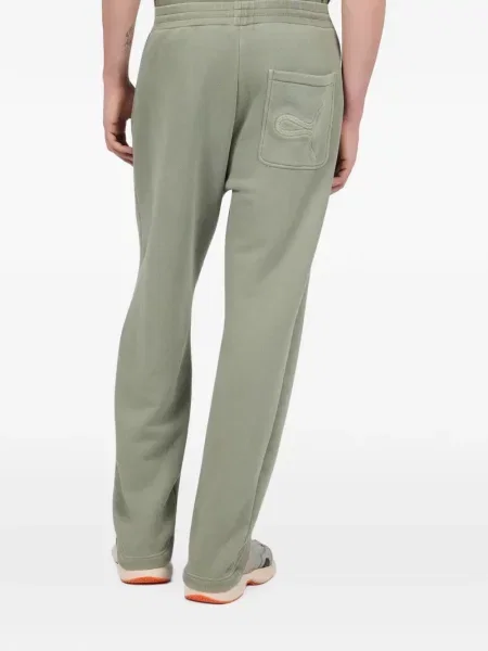 Pantaloni Roberto Cavalli alergare cu cordon verde