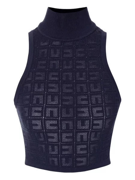 Top Elisabetta Franchi plasă negru