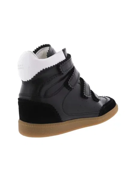 Sneakersy Isabel Marant skórzane czarne