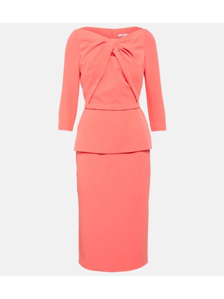 Midi obleka Safiyaa oranžna