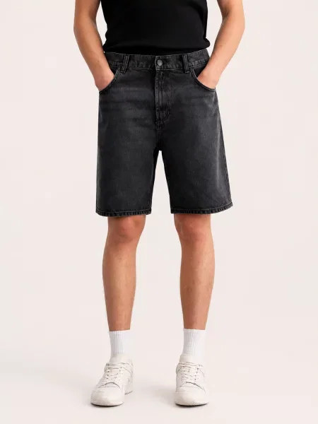 Джинсові шорти LTB Jeans темно-сірий бавовна/ліоцел сірі