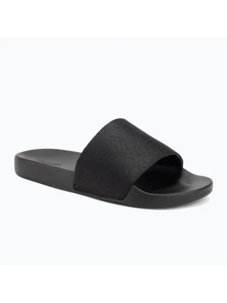 Calvin Klein pánske žabky Pool Slide Jaq Mono black mono jacquard čierna