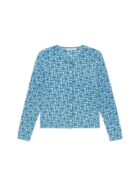 Kardigan Maliparmi z nadrukiem niebieski