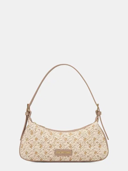 Love Moschino geantă pentru femei din imitație de piele bej