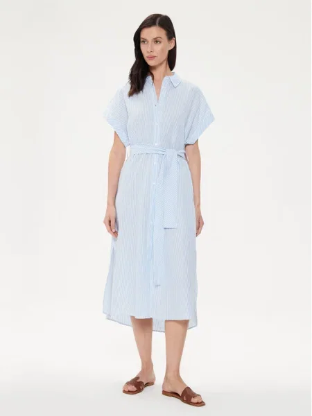 United Colors Of Benetton Rochie tip cămașă celest albastru
