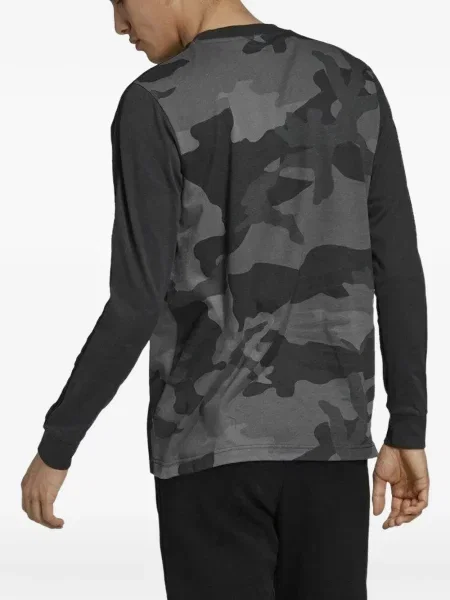 Pruhované krajkové pruhované tričko Adidas s vázáním šedé