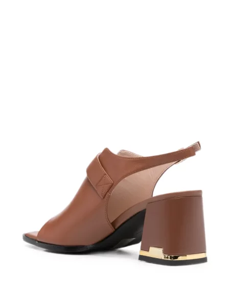 Sandale Linda Baumann cu cataramă slingback maro