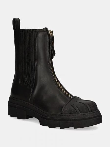 Kožené topánky chelsea Furla Gum Chelsea Boot čierna