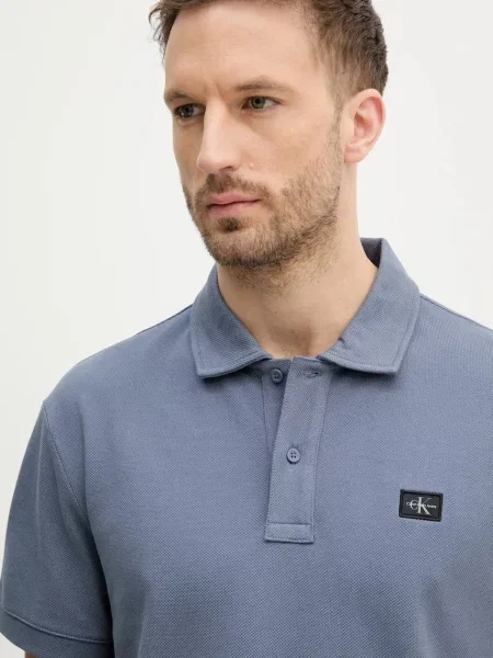 Calvin Klein Jeans polo niebieska