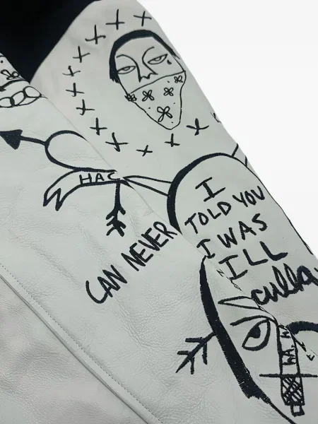 Palton Haculla cu broderie negru