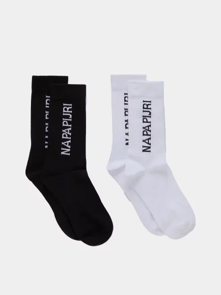Napapijri Набір шкарпеток Унісекс Білий/чорний Бавовна/поліестер білі