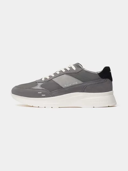 Велурени маратонки Filling Pieces Jet Runner сиво