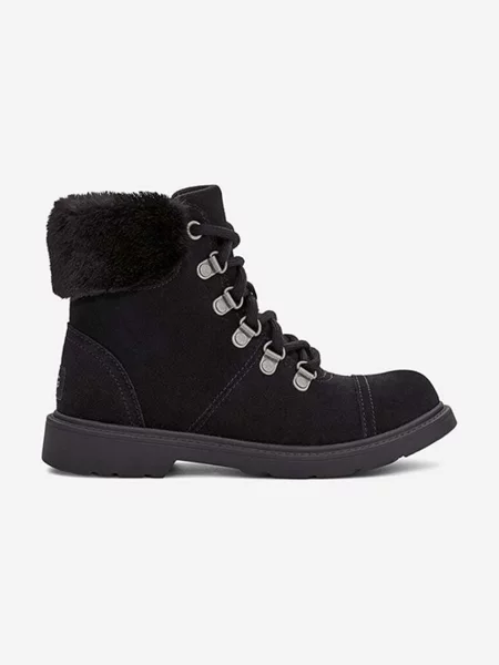 Замшеві черевики UGG Azell Hiker Weather утеплене чорний