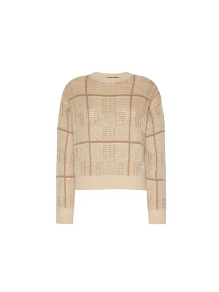 Sweter Max Mara Studio wełniany beżowy