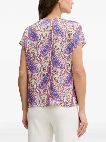 Scurt bluză Marc Aurel cu imagine cu model paisley