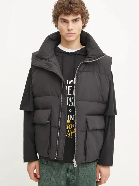 Пухен елек Études Studio мъжки зимен модел черно