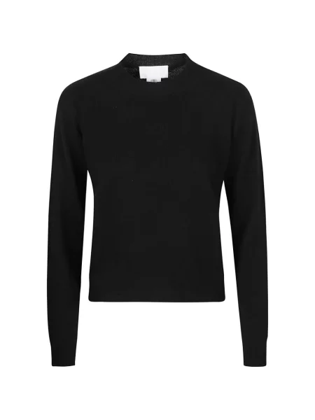 Dugo džemper Wellness Cashmere od kašmira s okruglim izrezom crna