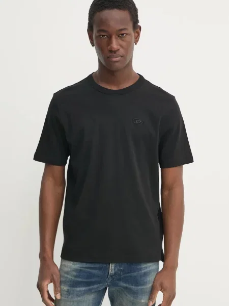 Diesel Koszulki Mężczyzna T-shirt czarny