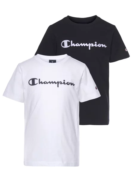 Champion Majica plava / krvavo crvena / crna bijela