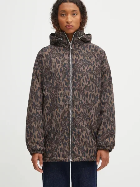 Fiorucci kurtka Banimalier Print Zip Up brązowa