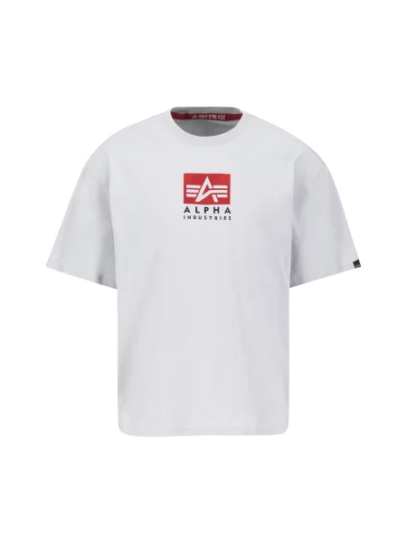 ALPHA INDUSTRIES Tricou gri / roșu negru