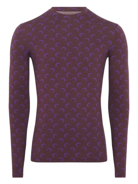 Tricou Marine Serre cu imagine din jerseu lung violet
