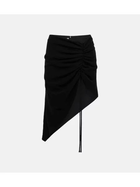 Asimetrično midi krilo Monot črna