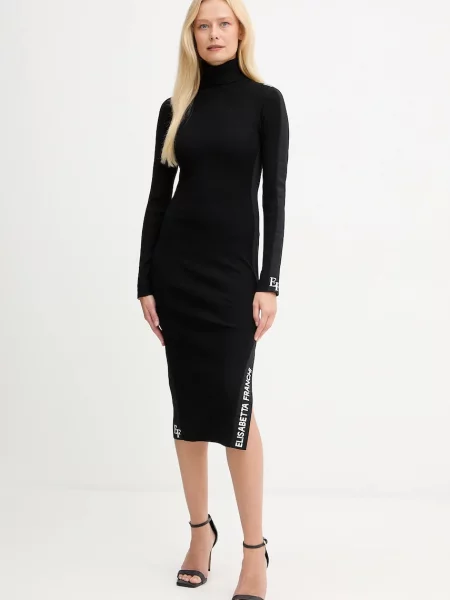 Sukienka midi Elisabetta Franchi czarna