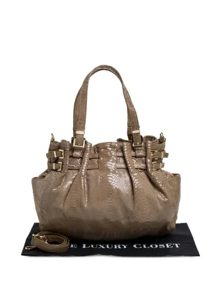 Geantă cu mânere cu lanț Michael Michael Kors cu imagine bej