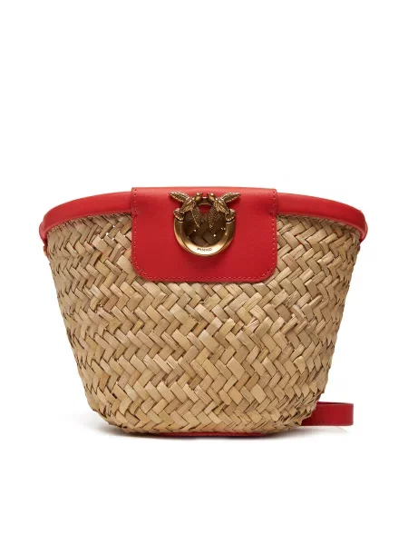 Τσάντα PINKO Love Summer Bucket PE 25 PLTT μπεζ