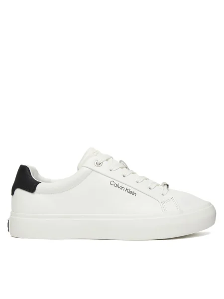 Calvin Klein Sneakers Vulc Lace Up Lth/Moire Bt alb