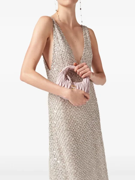 Rochie Miu Miu din șifon de costum