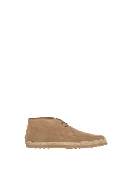 Botki Tod's skórzane beżowe