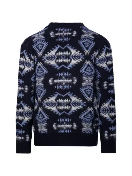 Cardigan Altea cu imprimeu geometric albastru